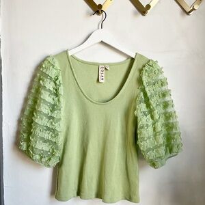 Dolan Ruffle Sleeve Shirt